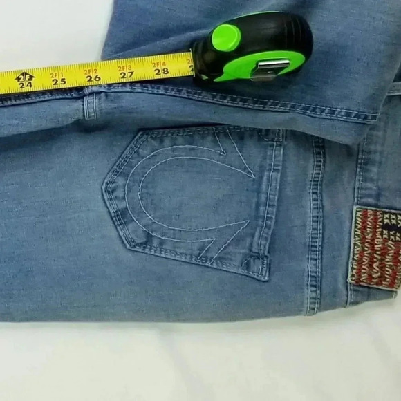 True Religion Sz 27 Brooklyn Embroidered USA Flag - Picture 4 of 10
